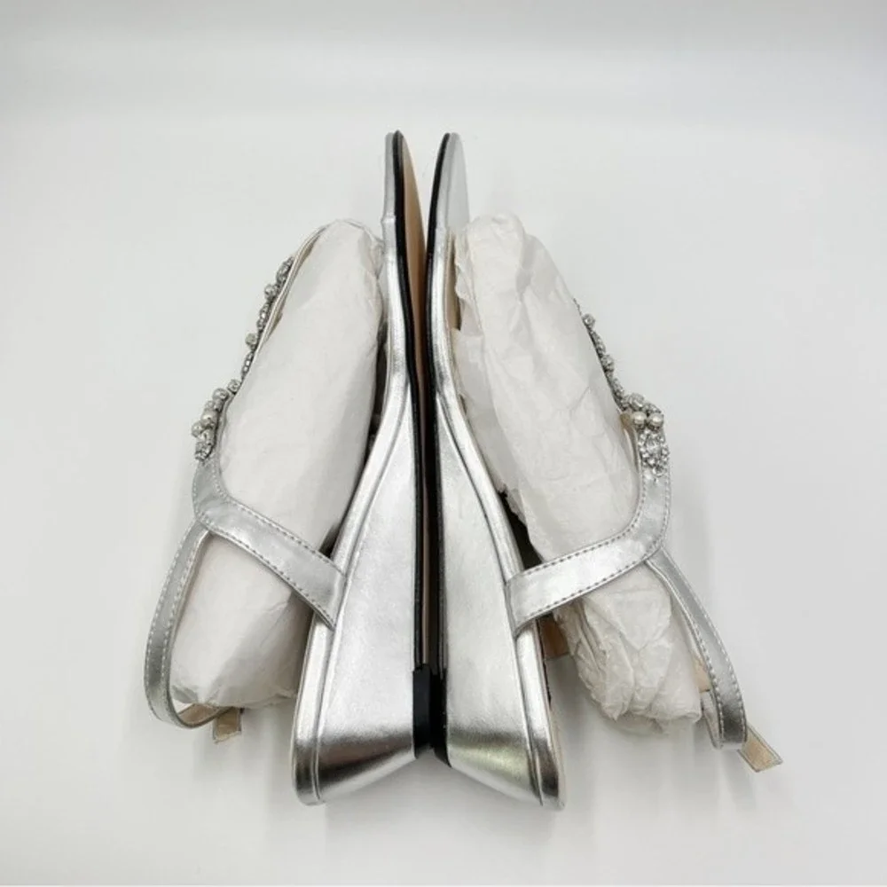 10W 10 W WIDE WIDTH Dyeables Women's Myra Jeweled Low Wedges Sandals Heels Shoes